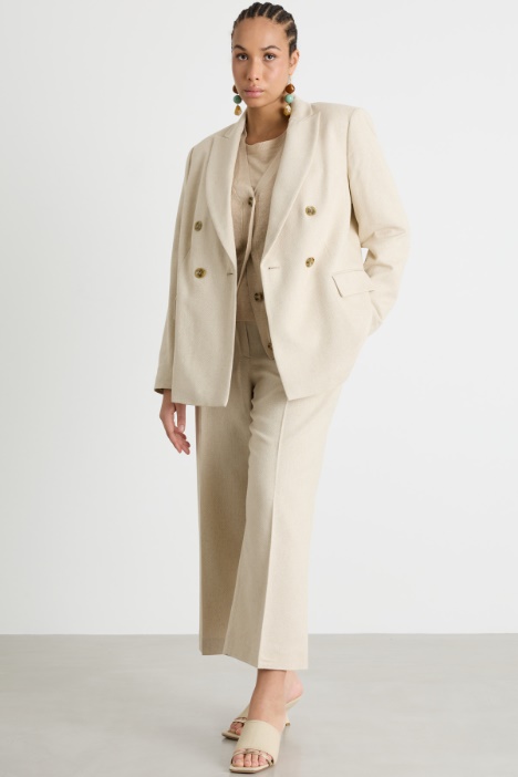 Blazer jacquard doppiopetto Intrend