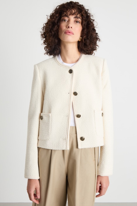 Stretch basketweave jacket Intrend