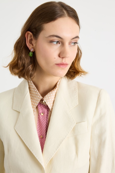 Blazer aderente con bottone singolo