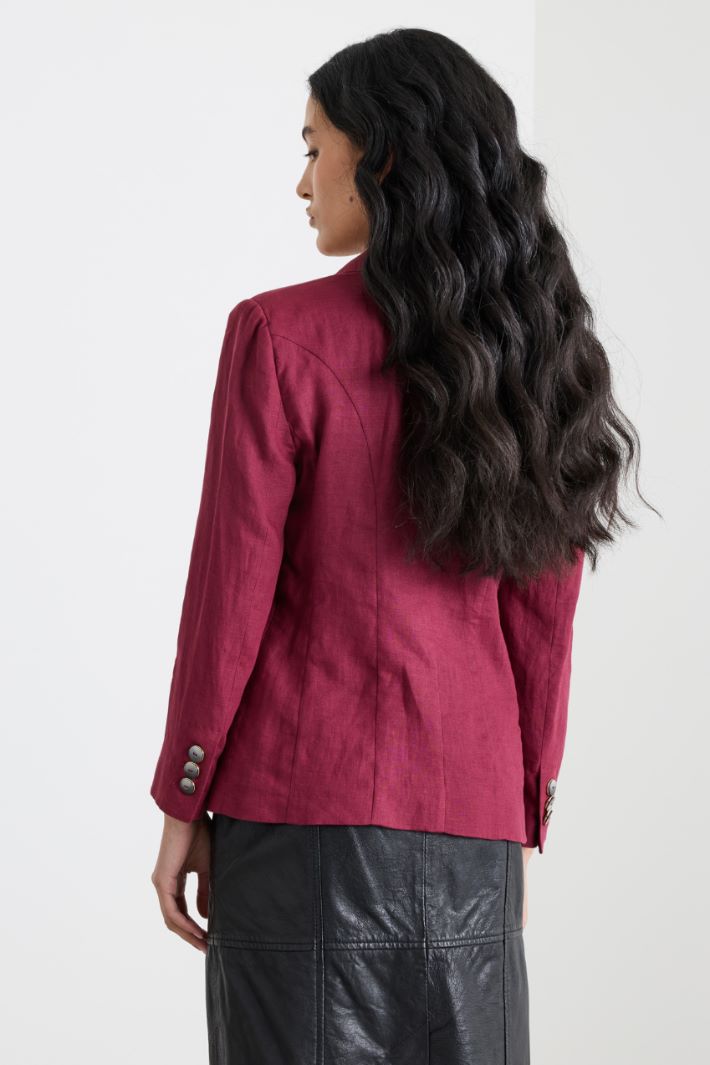 Slim-fit single-button blazer Intrend - 4