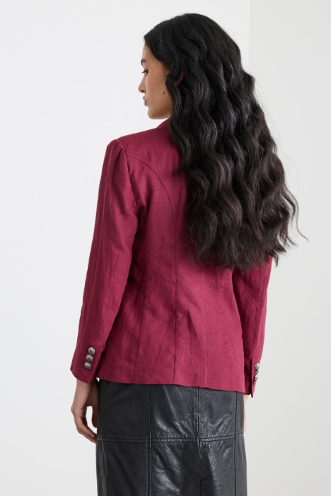 Blazer aderente con bottone singolo