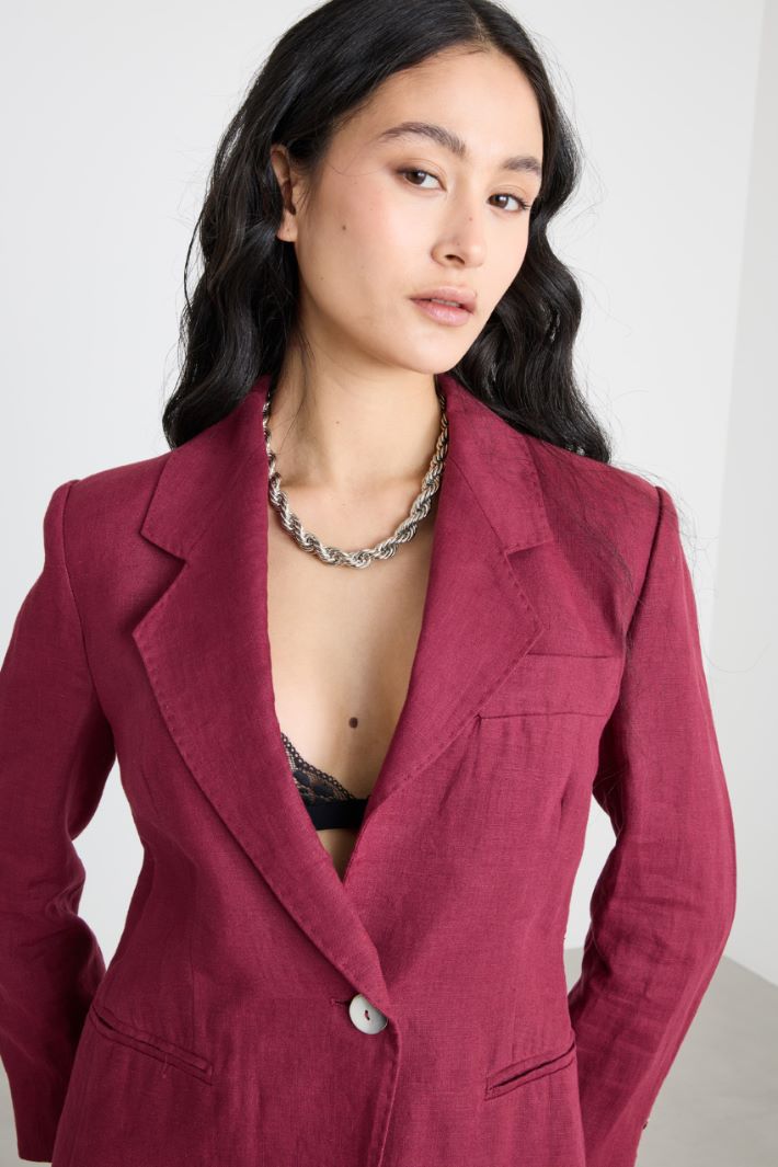 Slim-fit single-button blazer Intrend - 3