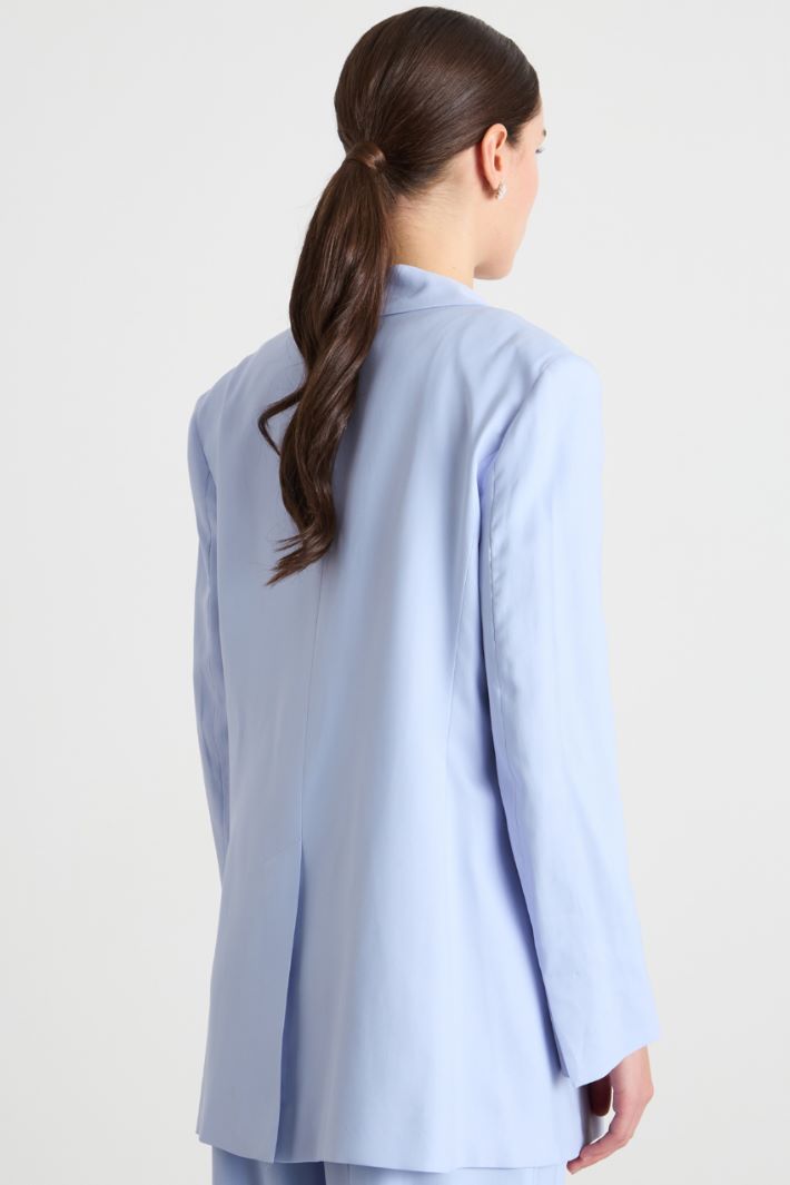 Belted longline blazer Intrend - 4