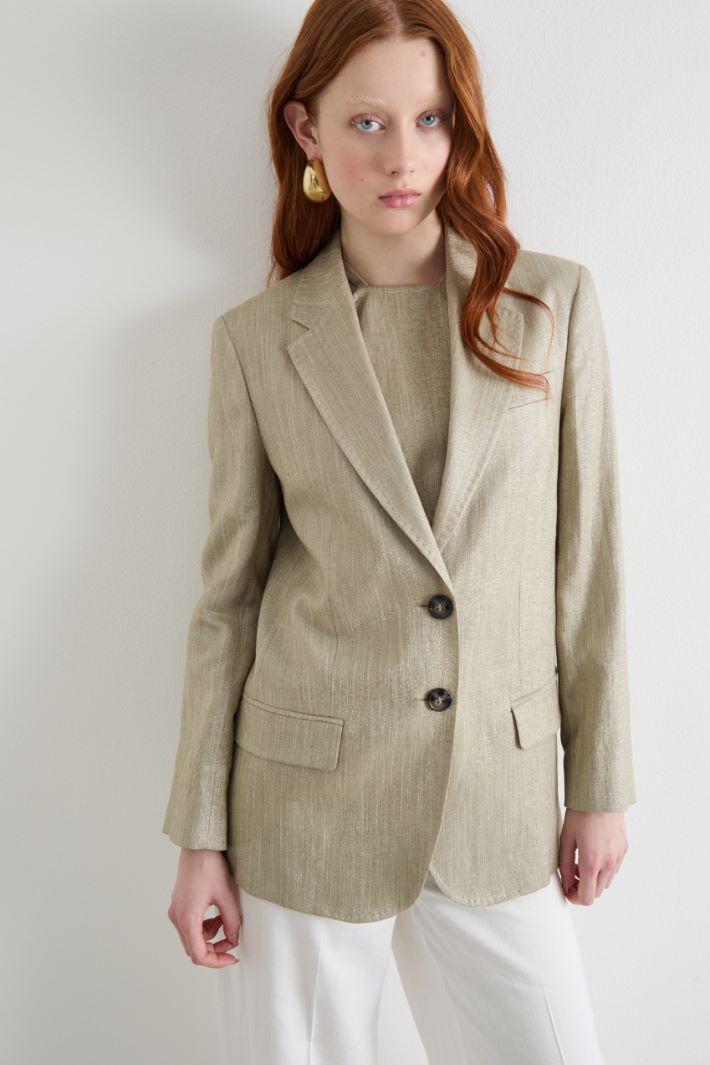 Laminated twill blazer Intrend - 2