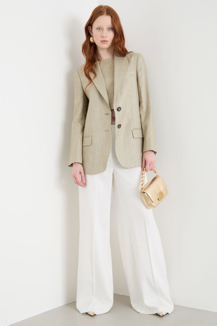 Laminated twill blazer Intrend