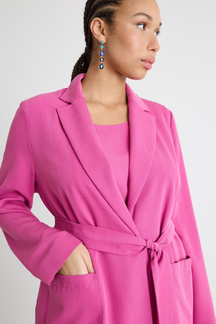 Blazer in twill con cintura Intrend - 3