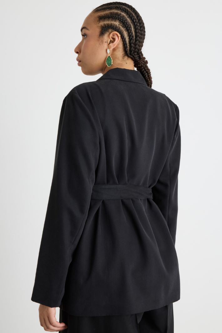 Blazer in twill con cintura Intrend - 4