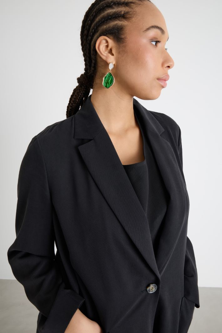 Blazer in twill con cintura Intrend - 3