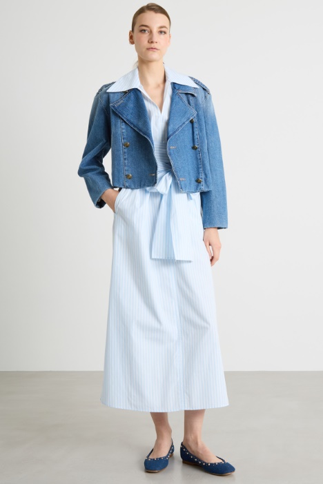 Cropped Denim Jacket Intrend