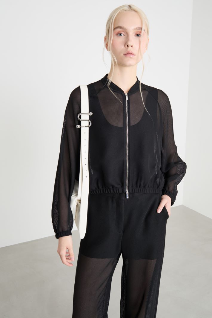 Technical mesh bomber jacket Intrend - 2