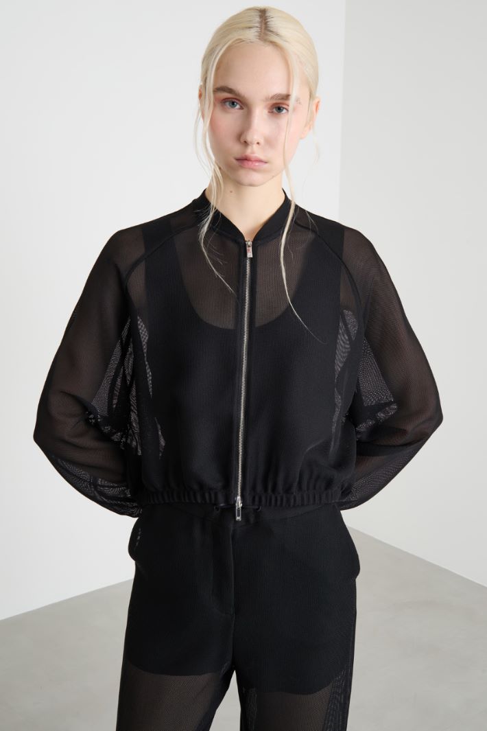 Technical mesh bomber jacket Intrend - 3