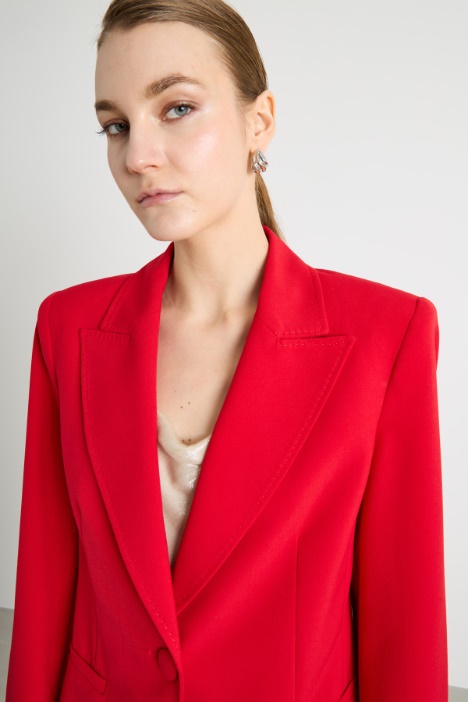 Blazer in tela stretch