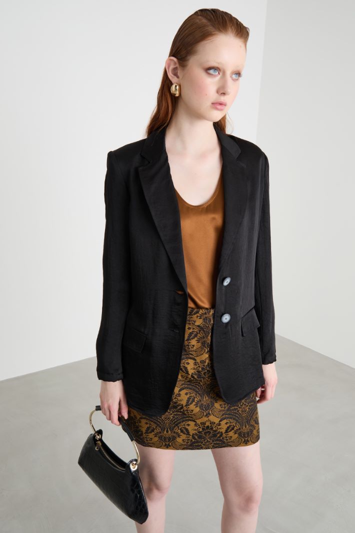 Crinkle-effect blazer Intrend - 2