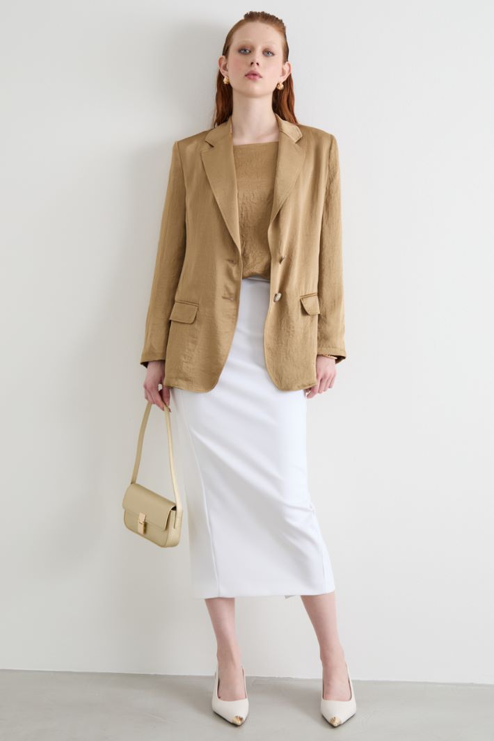 Crinkle-effect blazer Intrend