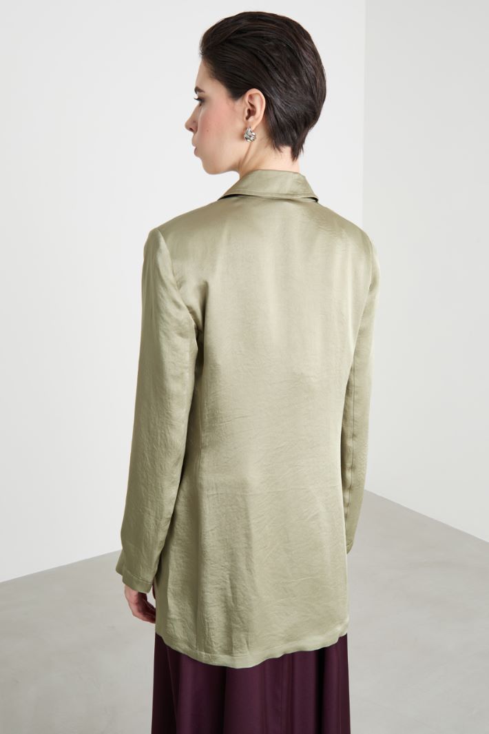Crinkle-effect blazer Intrend - 4
