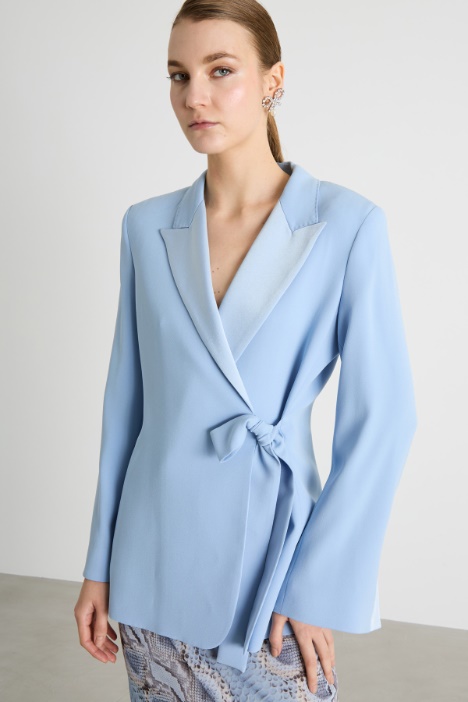 Fitted jacket with ribbon fastening Intrend