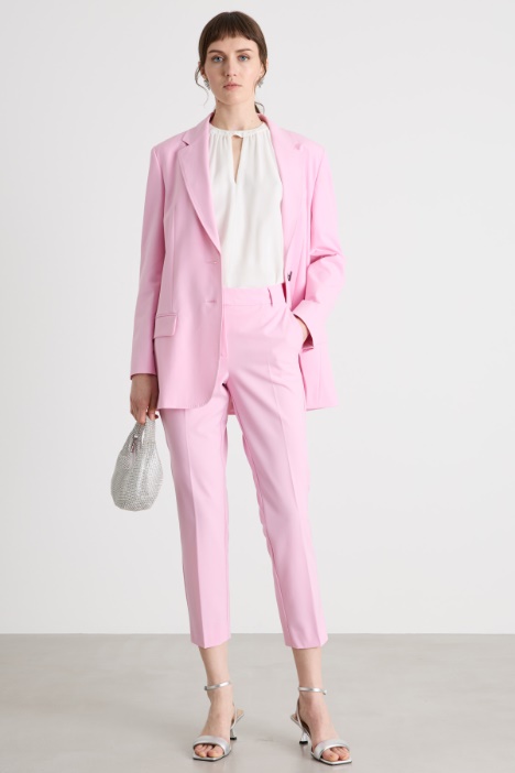 Blazer lungo in tela stretch Intrend