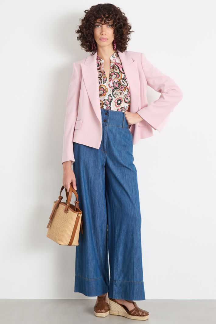 Cady crepe spencer jacket Intrend