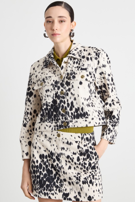 Printed boxy jacket Intrend