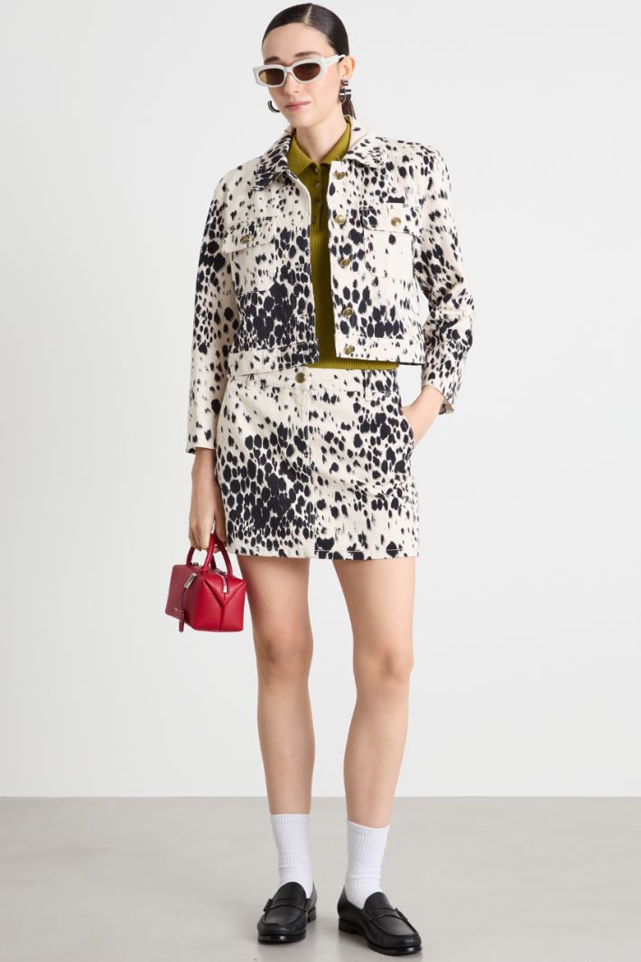 Printed boxy jacket Intrend