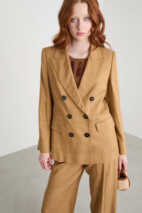 Double-breasted peak lapel blazer Intrend