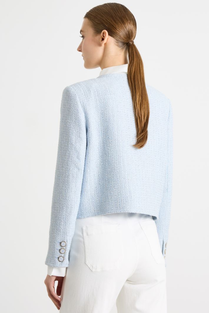 Sequinned Basketweave Jacket Intrend - 4