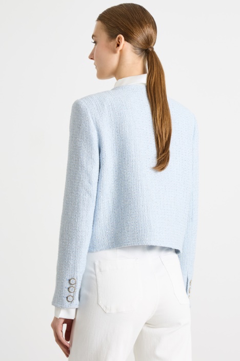 Giacca in stuoia con paillettes