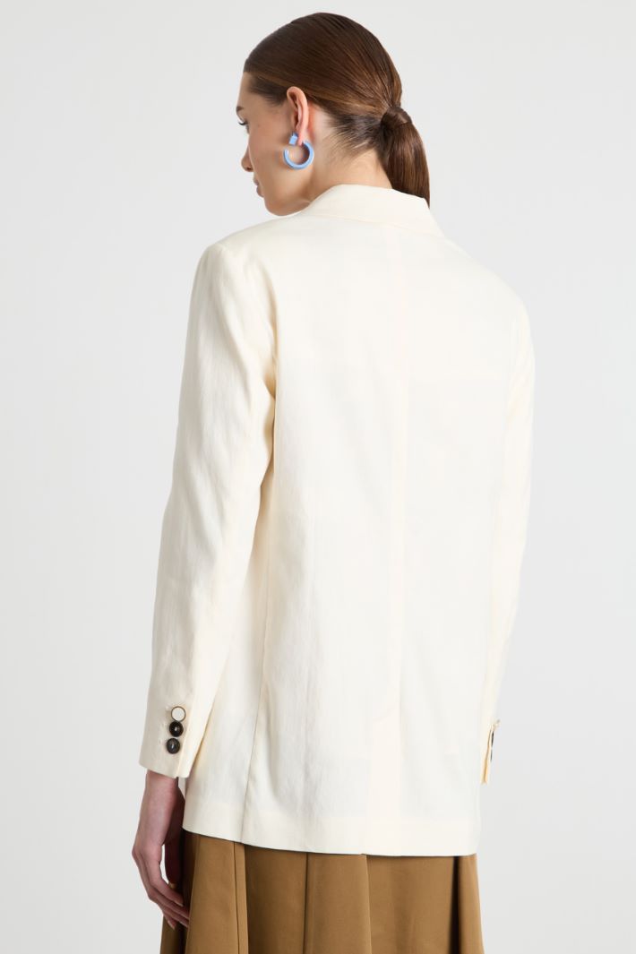 Longline basketweave blazer Intrend - 4