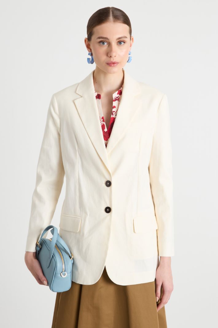 Longline basketweave blazer Intrend - 2