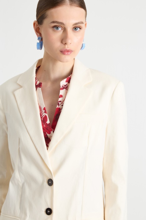 Blazer lungo in stuoia