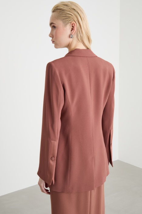 Blazer in cady crepe