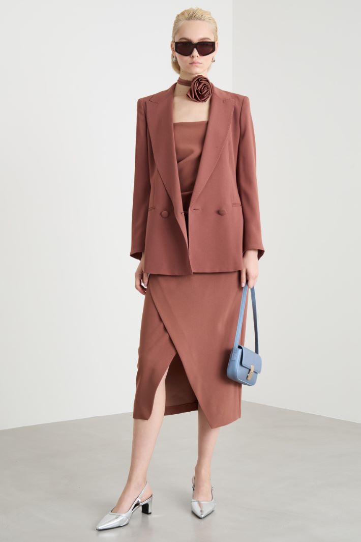 Blazer in cady crepe Intrend