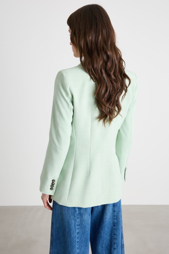 Longline double-breasted blazer Intrend - 4