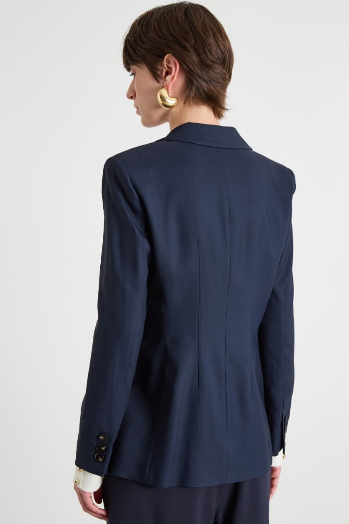Stretch twill blazer Intrend - 4