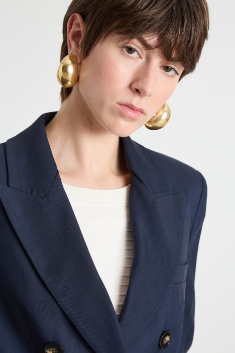 Blazer in twill stretch