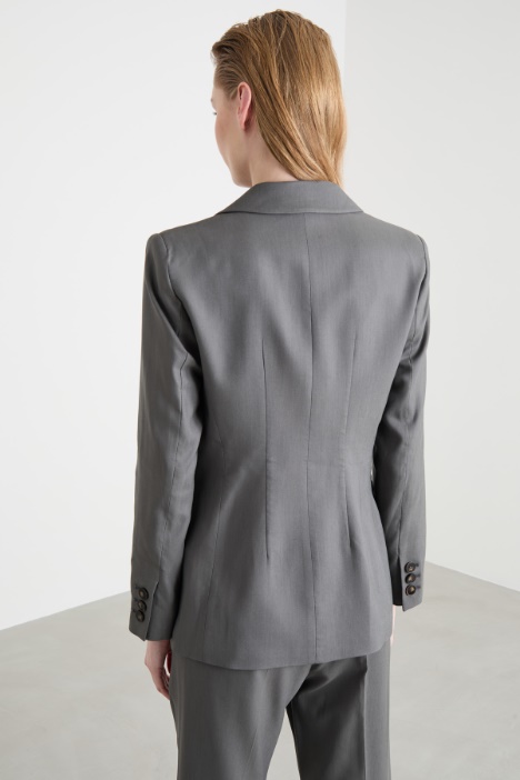 Blazer in twill stretch