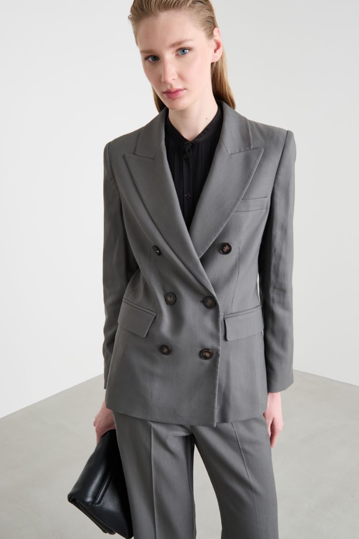 Blazer de sarga elástica Intrend - 2