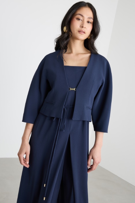 Fitted cropped cady jacket Intrend