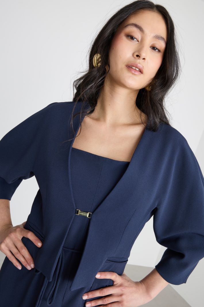 Fitted cropped cady jacket Intrend - 3