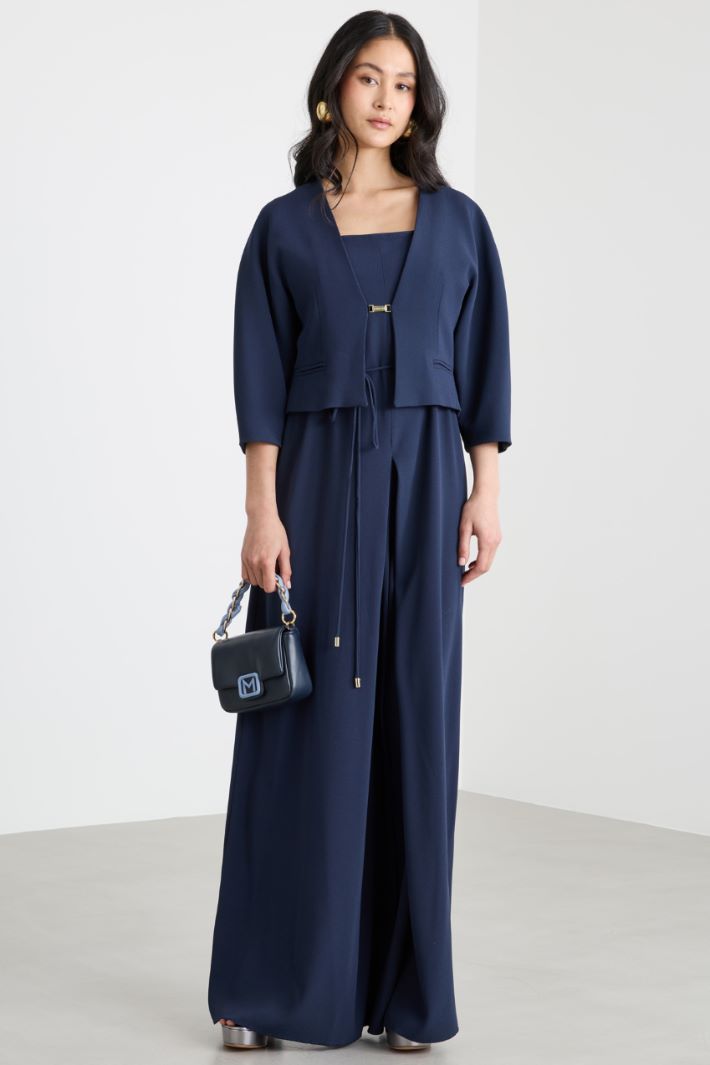 Fitted cropped cady jacket Intrend