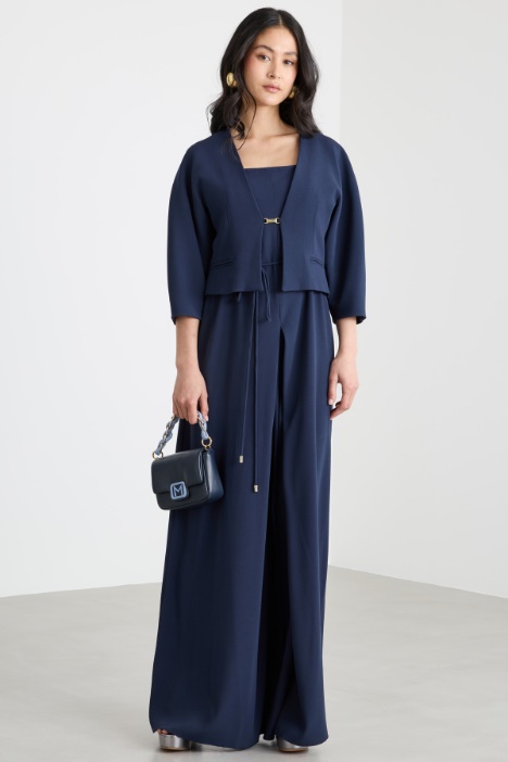 Fitted cropped cady jacket Intrend