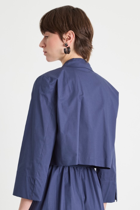 Blazer corto in popeline