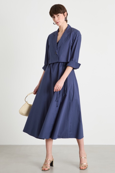 Cropped poplin blazer Intrend