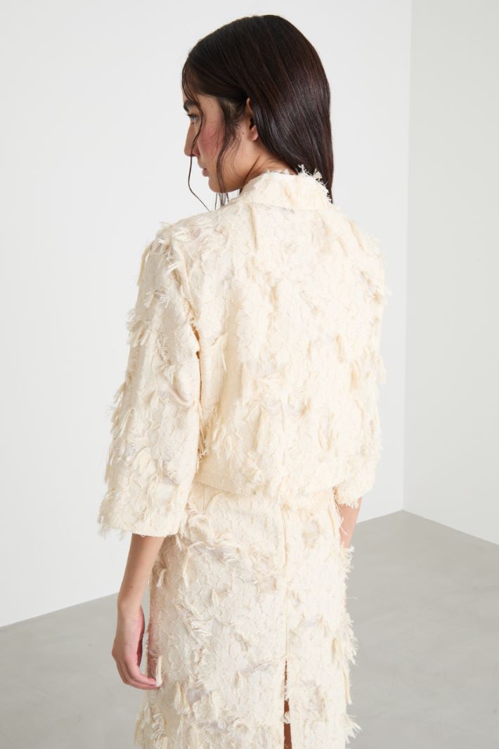 Cropped blazer in fil coupé Intrend - 4