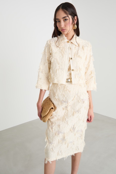 Cropped blazer in fil coupé Intrend