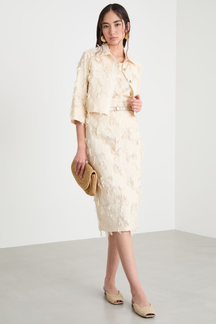 Cropped blazer in fil coupé Intrend