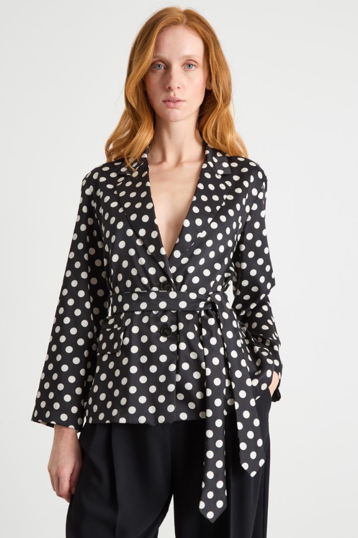 Fluid belted blazer Intrend - 2