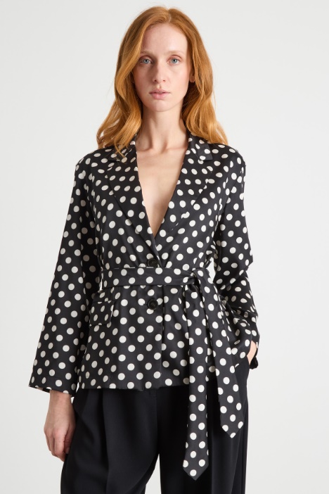 Fluid belted blazer Intrend