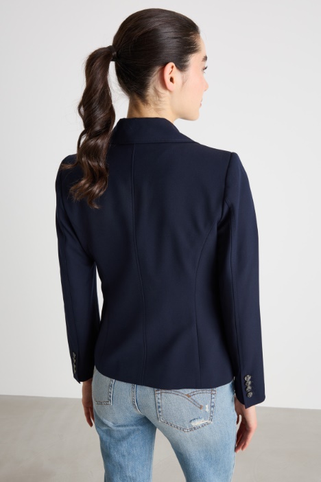 Blazer doppiopetto con chiusura diagonale