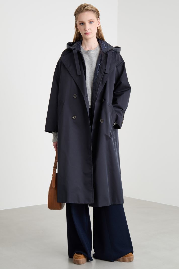 Trench coat with removable internal gilet Intrend